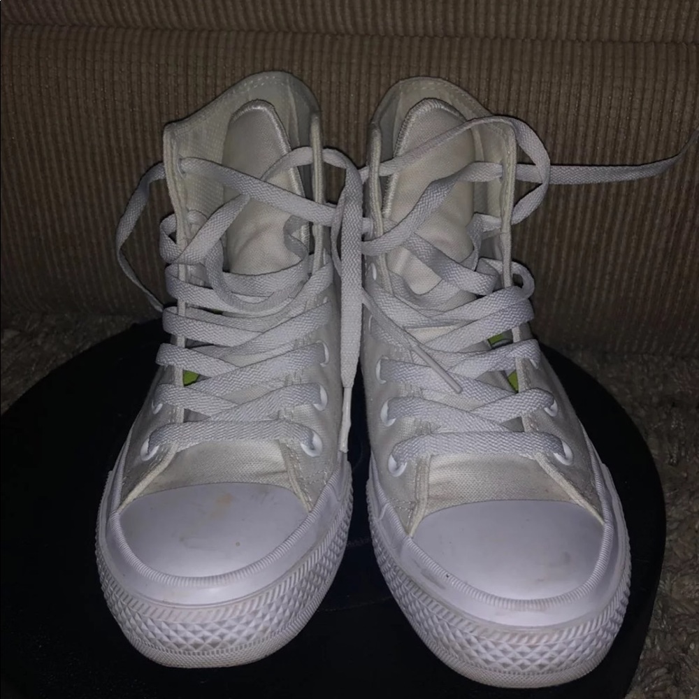 All white converse